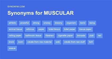 synonym for muscular|muscular synonym slang.